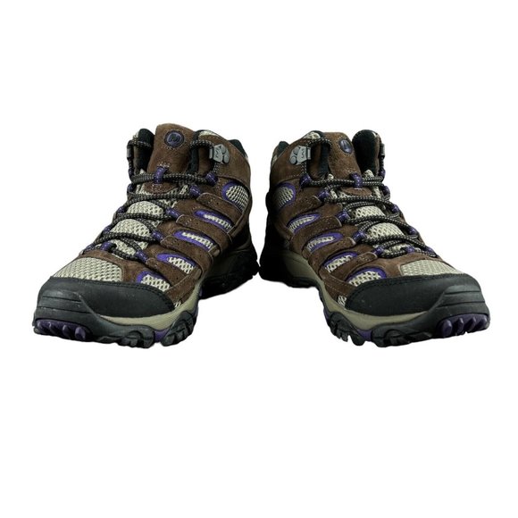Merrell Moab 2 Mid Top Ventilation Braken Purple Hiking Boots Women's Size 6.5 - Picture 8 of 11
